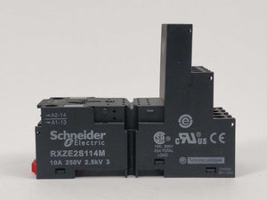 Schneider Electric RXM4AB2BD Plug-in relay 24VDC & RXZE2S114M. 12 Pcs