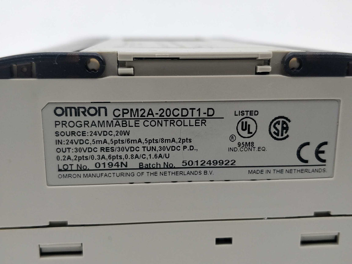 OMRON CPM2A-20CDT1-D Programmable controller 24VDC 20W