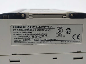 OMRON CPM2A-20CDT1-D Programmable controller 24VDC 20W