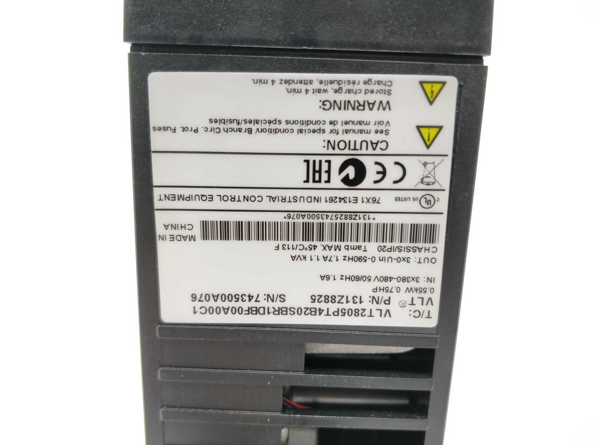 Danfoss 131Z8825 In:3x380-480V 50/60Hz 1.6A Out:3x0-Uin 0-590Hz 1.7A 1.1kVA