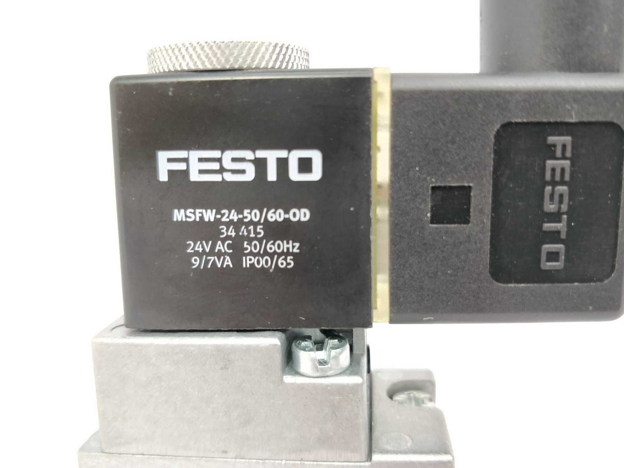 Festo 19758 MFH-5-1/8-B With MSFW 24-50/60-OD attached