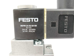 Festo 19758 MFH-5-1/8-B With MSFW 24-50/60-OD attached