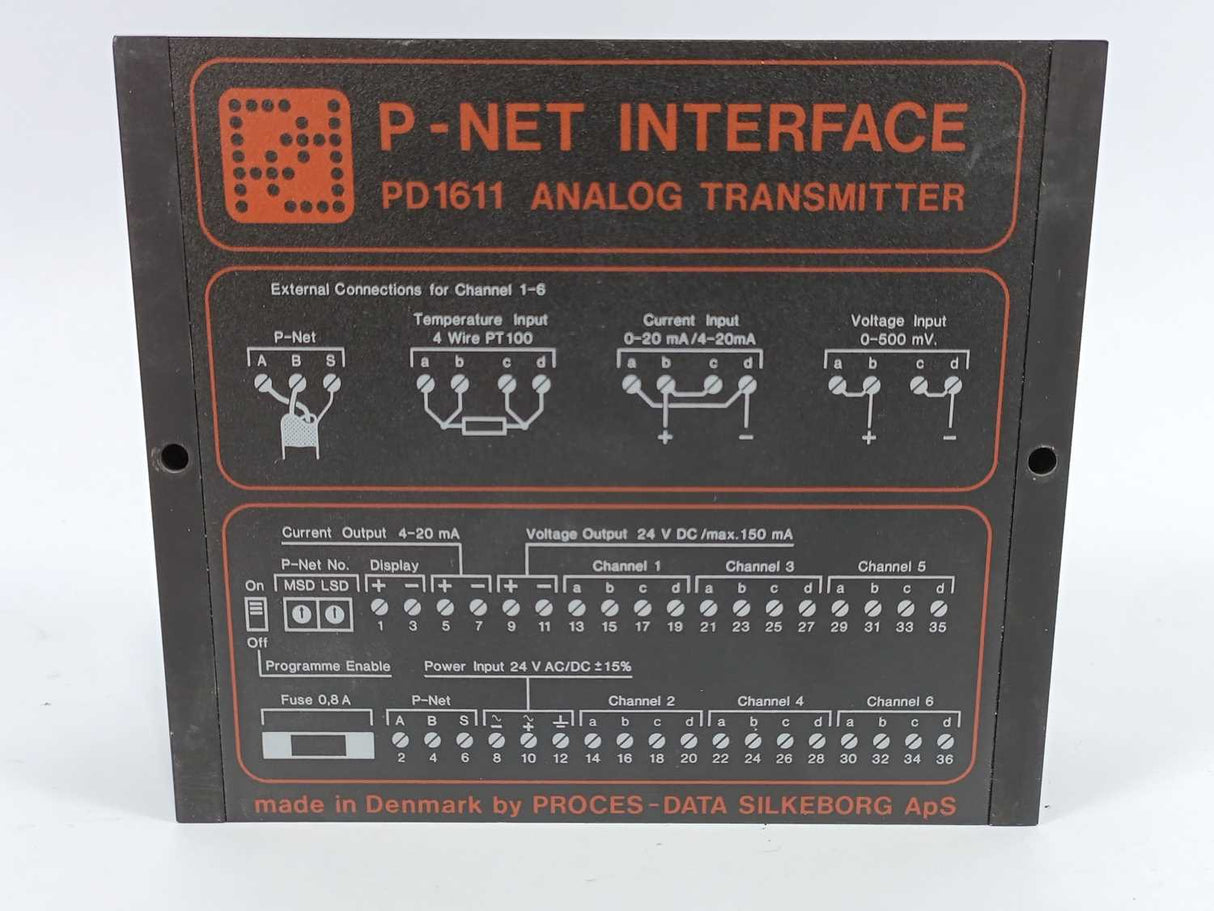 PROCES-DATA PD1611 P-NET INTERFACE Analaog Transmitter