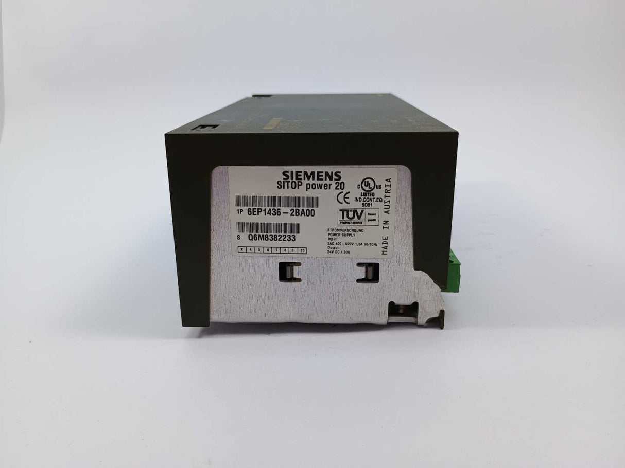 Siemens 6EP1436-2BA00 24V 20A SITOP Power 20, POWER SUPPLY