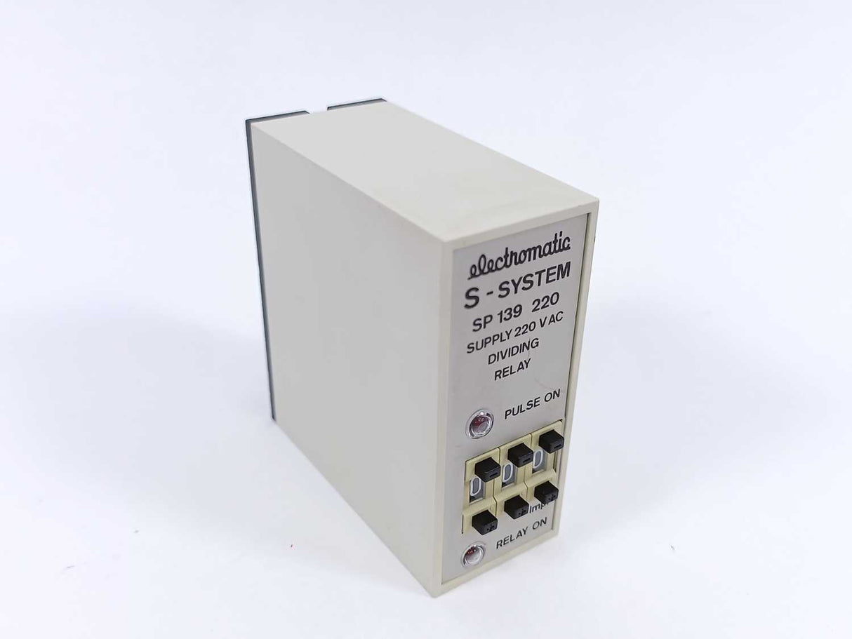 Electromatic SP 139 220 S-SYSTEM Supply 220 V AC, Dividing Relay