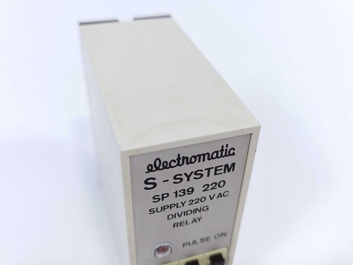 Electromatic SP 139 220 S-SYSTEM Supply 220 V AC, Dividing Relay