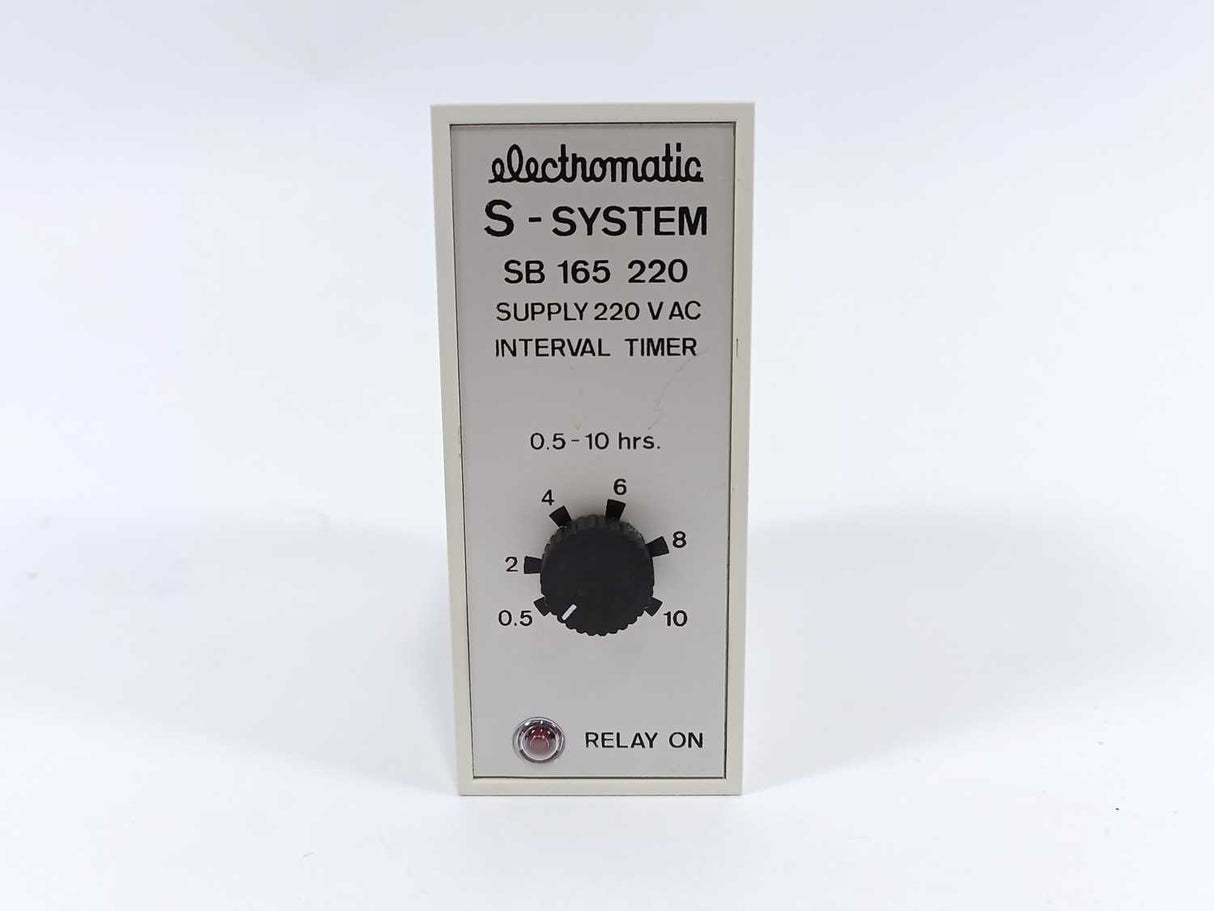 Electromatic SB 165 220 Interval Timer 5.0 - 10 hrs, Supply 220 V AC