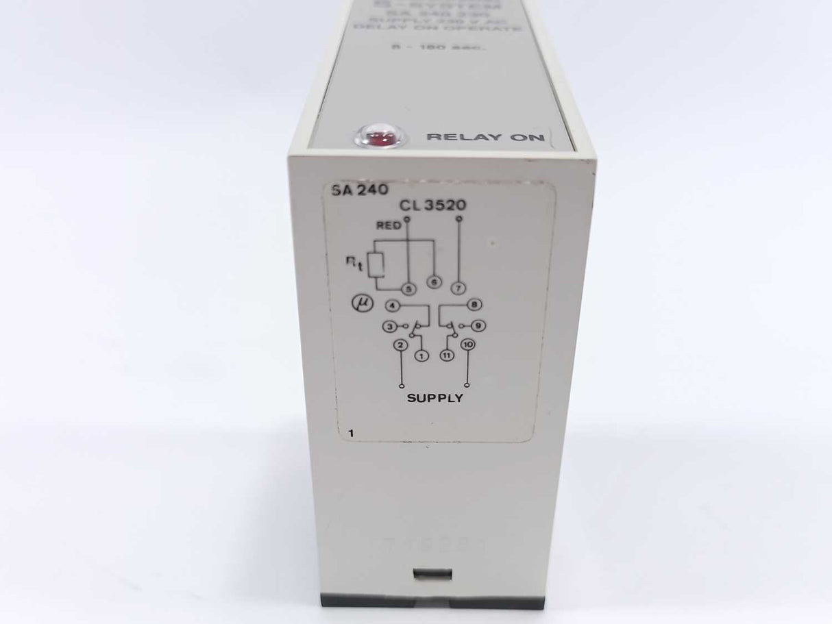 Electromatic SA240230 S-System Supply Delay On Operate, 8-180 sec.