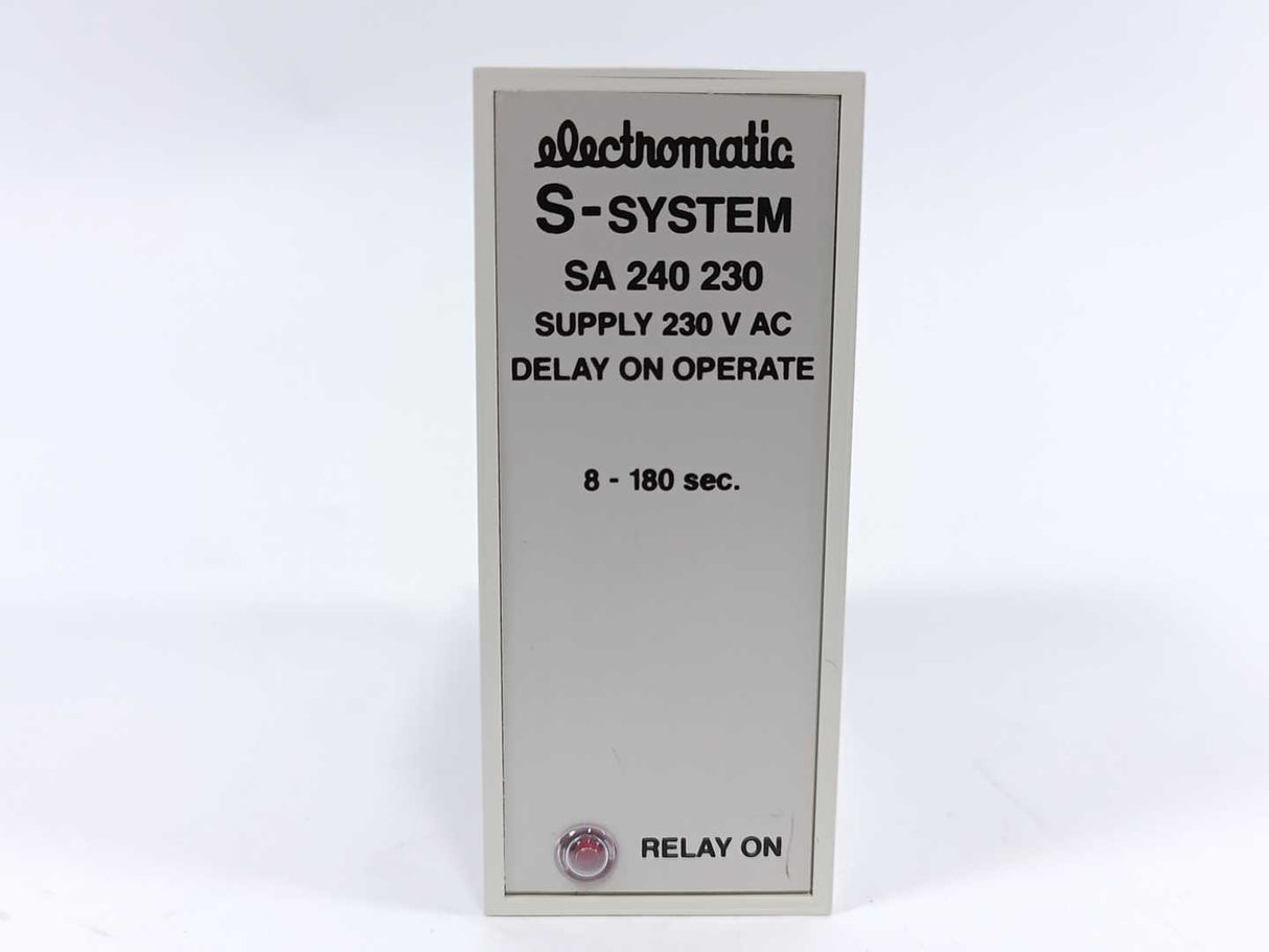 Electromatic SA240230 S-System Supply Delay On Operate, 8-180 sec.