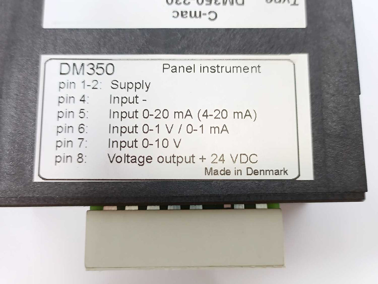 COMADAN DM350-230 C-mac DM350, Panel instrument