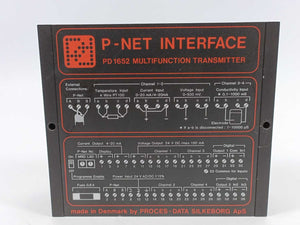 PROCES-DATA PD1652 P-NET INTERFACE Multifunction Transmitter