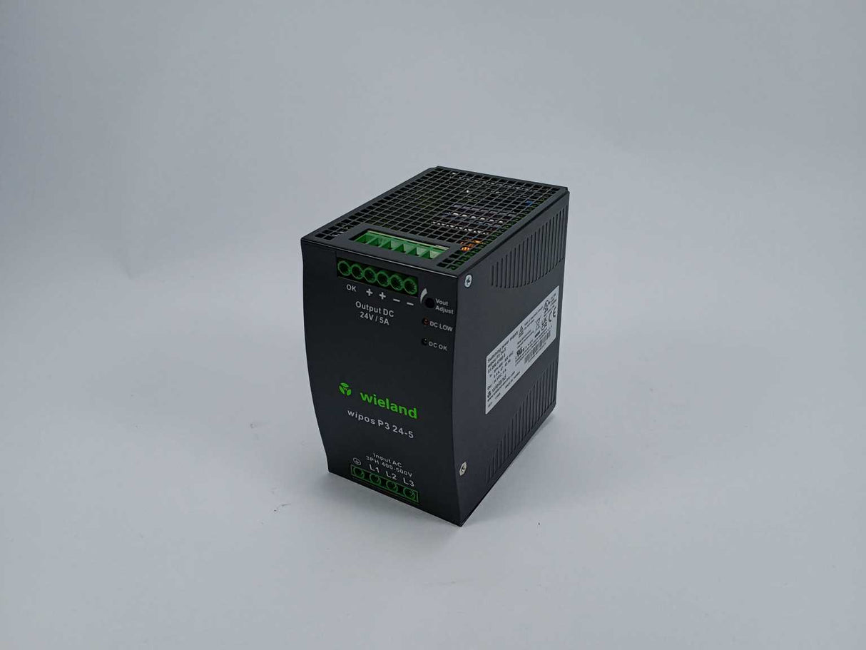 Wieland 81.000.6160.0 Switched-Mode Power Supply 24V 5A wipos P3 24-5