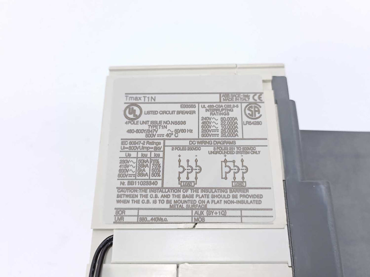 ABB 1SDA053550R1 Tmax T1 N Circuit Breaker