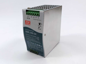 Mean Well SDR-240-24 AC-DC Industrial DIN rail power supply 24V 10A