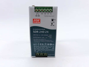 Mean Well SDR-240-24 AC-DC Industrial DIN rail power supply 24V 10A