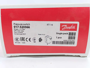 Danfoss 017-520366 Pressure switch, RT116