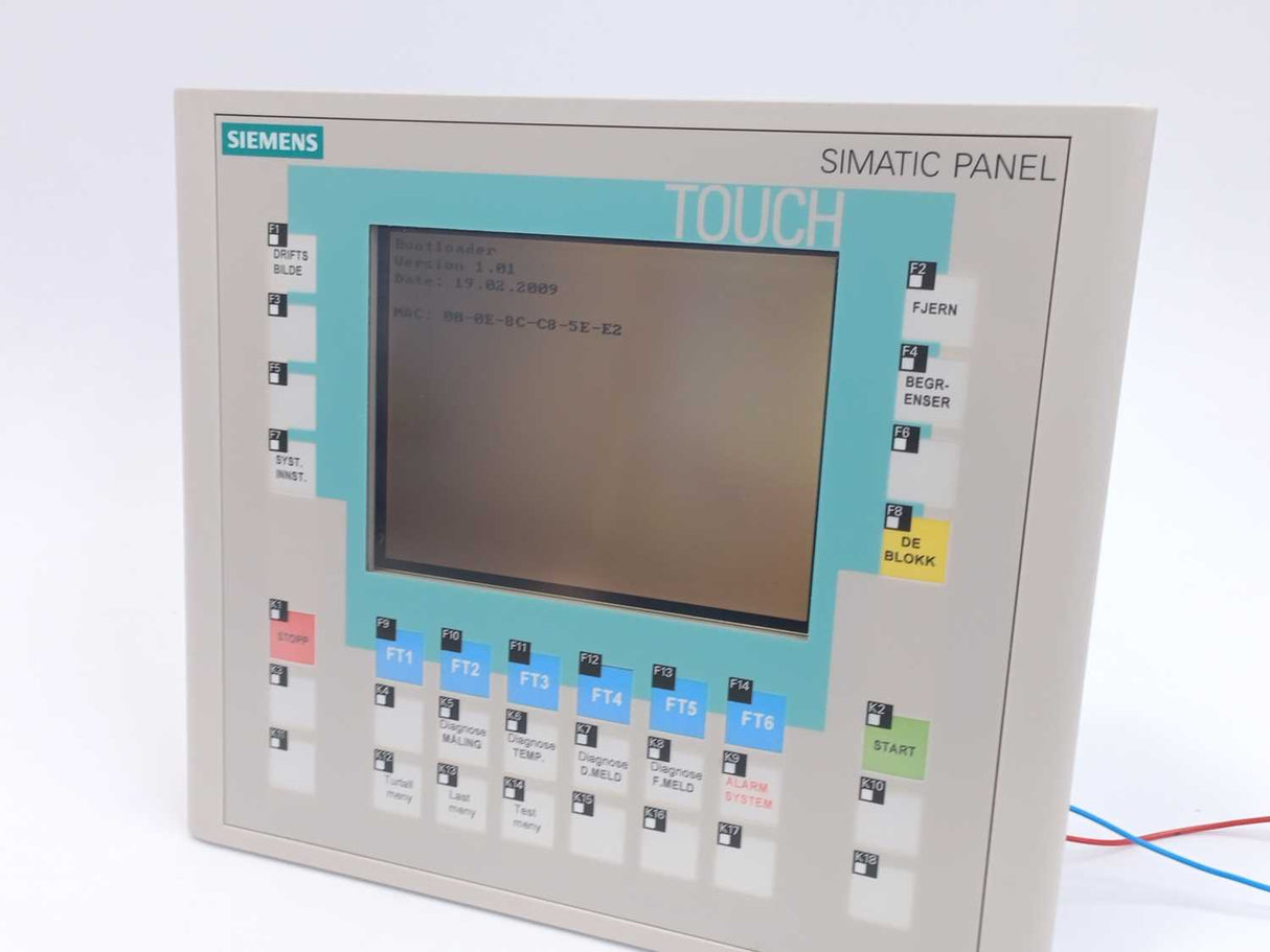 Siemens 6AV6642-0DA01-1AX1 Simatic Touch Panel