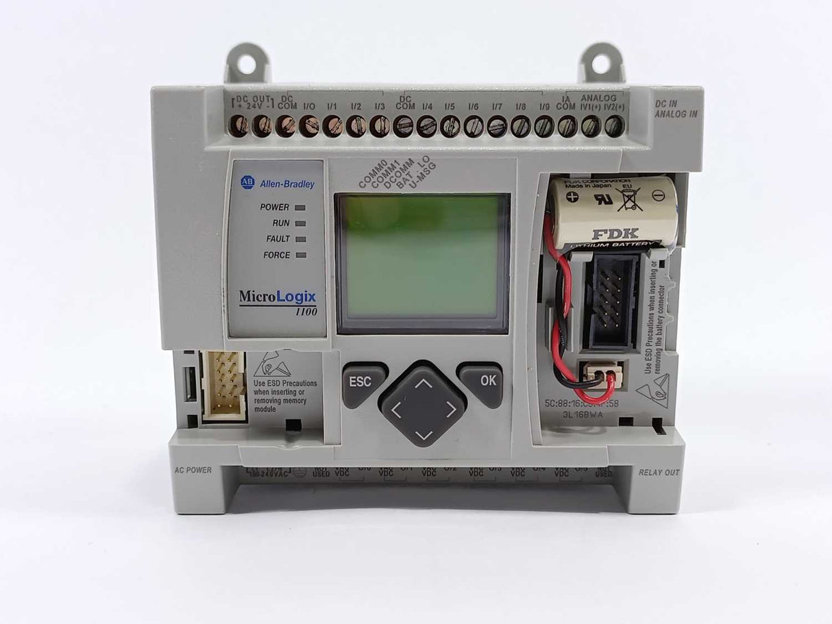 AB 1763-L16BWA Ser. B FW 16 MicroLogix 1100 16 Point Controller