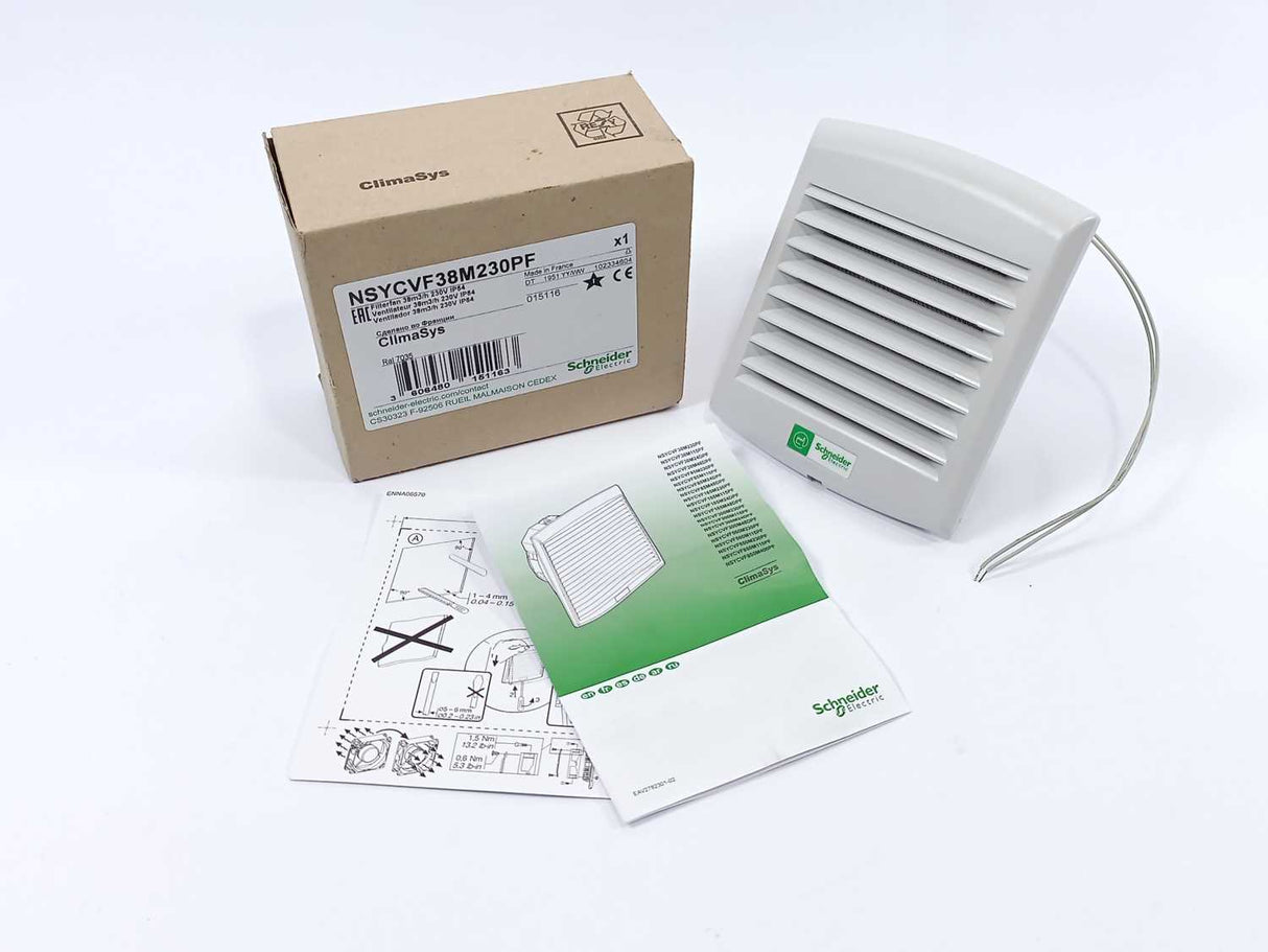 Schneider Electric NSYCVF38M230PF Ventilator w/filter 38m³/t 230VAC