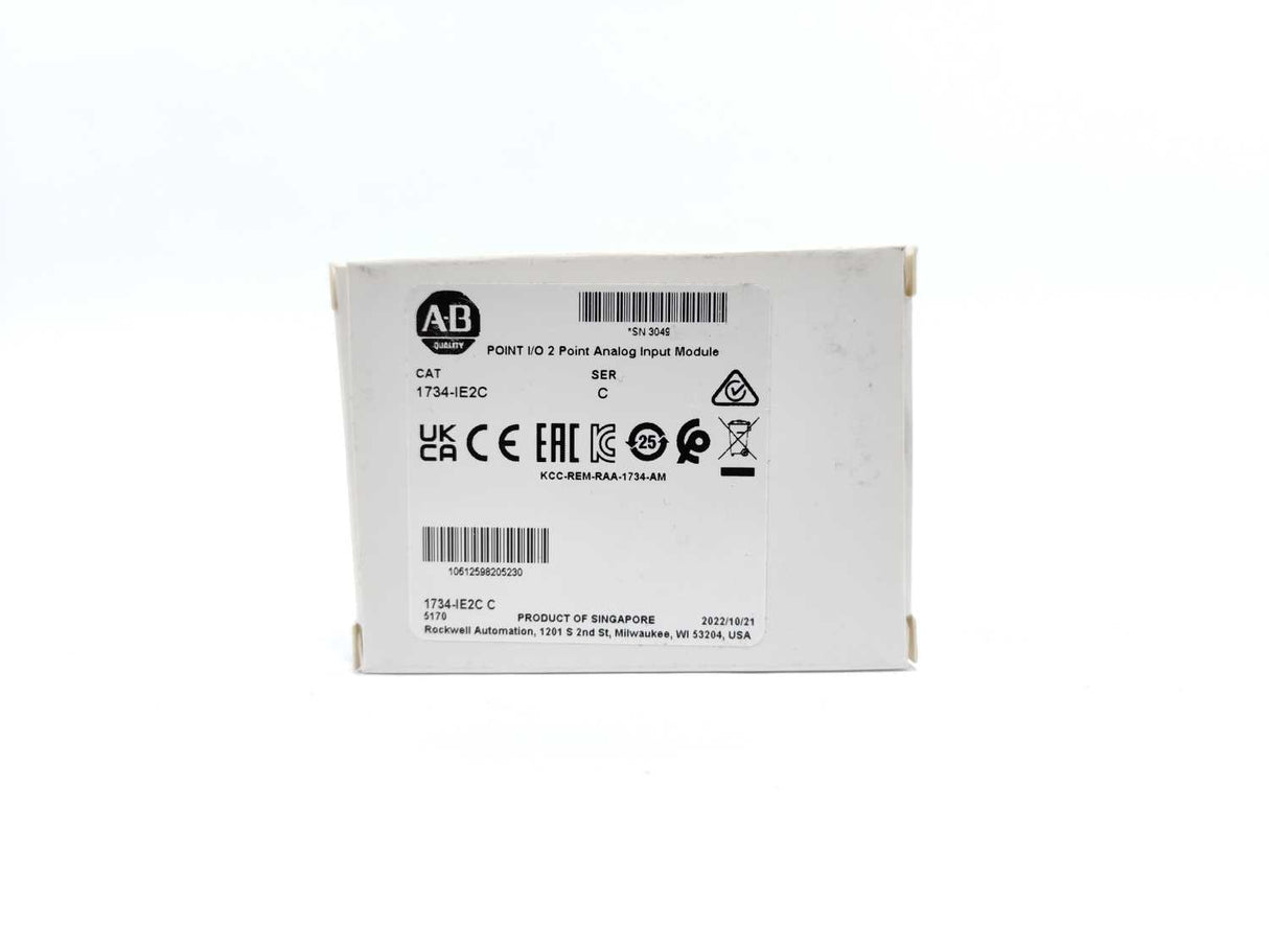 AB 1734-IE2C Ser. C POINT I/O 2 Point Analog Input Module FW: 3.004