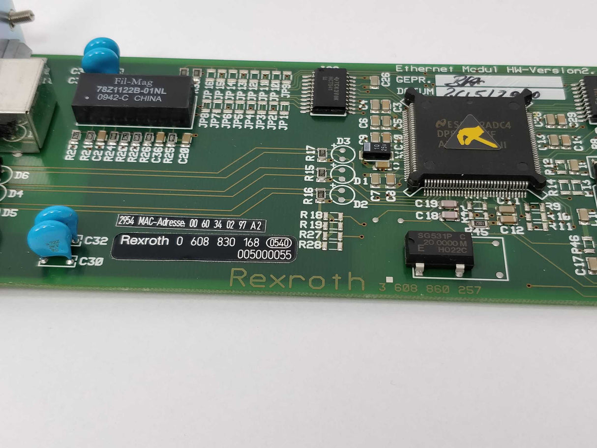 Rexroth 3 608 860 258 SMetch, Ethernet module, V2.1