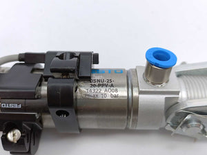 Festo 14322 DSNU-25-20-PPV-A w/ 2 pcs. Proximity Sensors