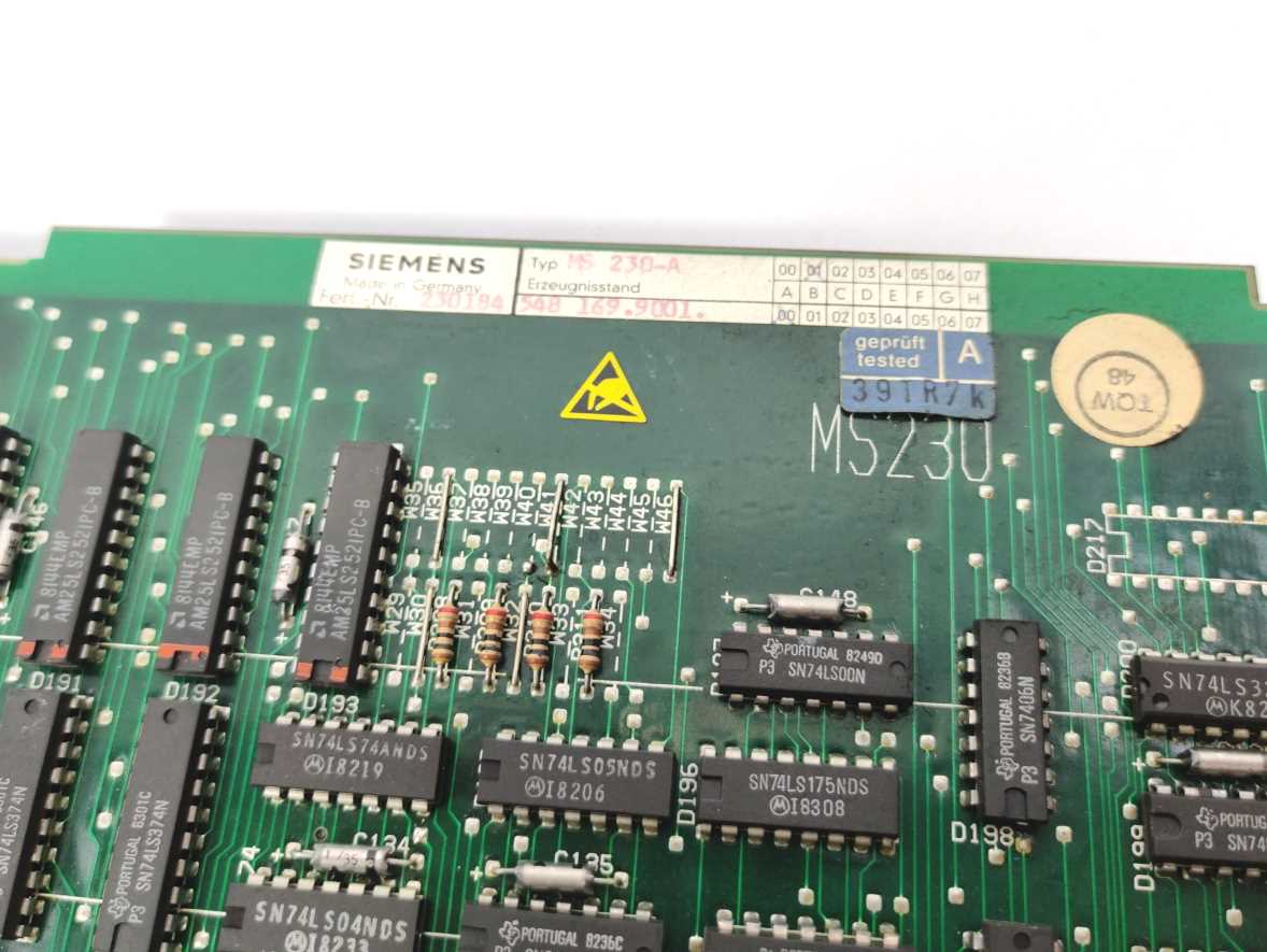 Siemens MS 230-A Circuit Board 548 169 9001