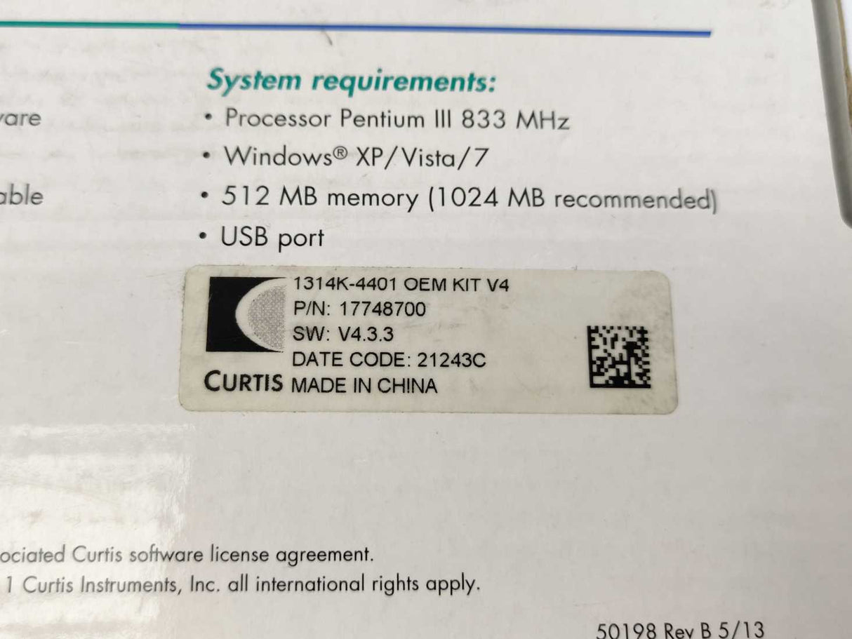 Curtis 1314K-4401 PC motor controller Programmer