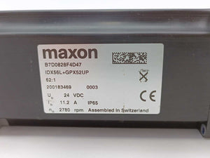 Maxon Motor IDX 56L GDX52UP 24VDC, 11.2A, 2780 RPM