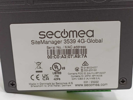 Secomea SiteManager 3539 4G-Global IIoT Gateway