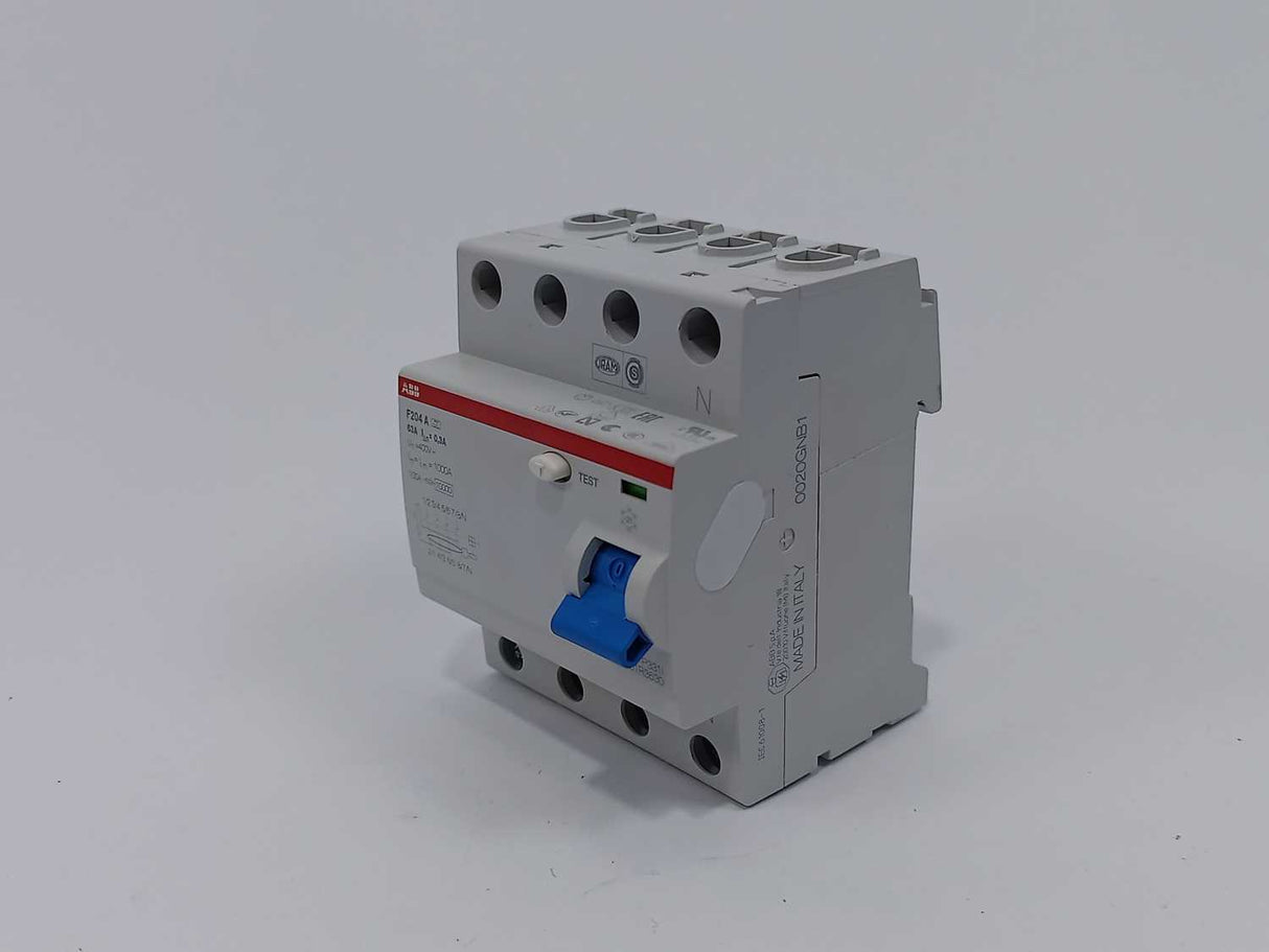 ABB 2CSF204101R3630 F204 A-63/0.3 Residual Current Circuit Breaker