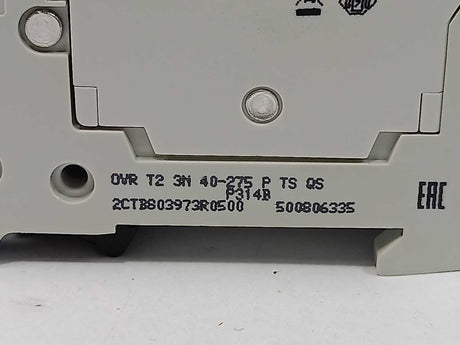 ABB 2CTB803973R0500 OVR T2 3N 40-275 P TS QS Surge Protective Device