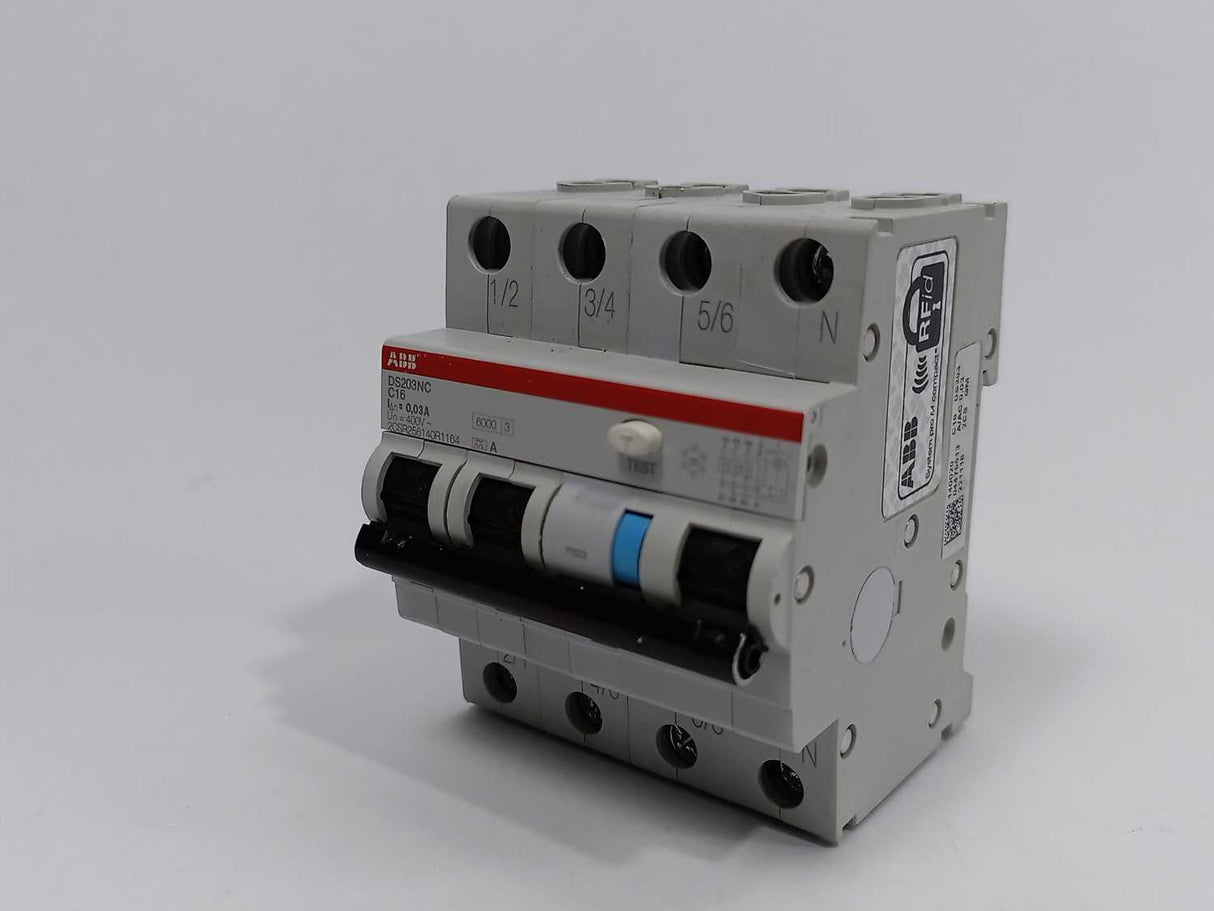 ABB 2CSR256140R1164 DS203NC C16 A30 Residual Current Circuit Breaker