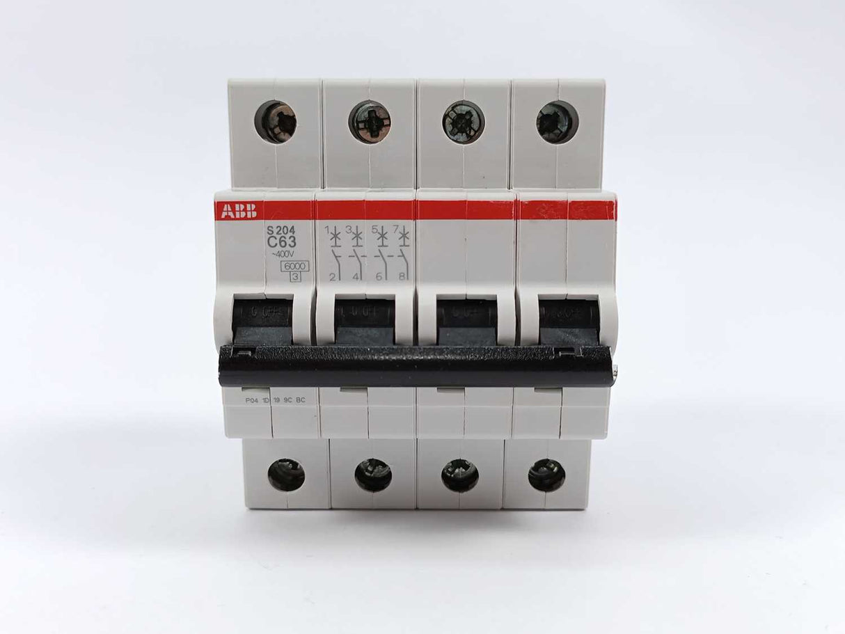 ABB 2CDS254001R0634 S204-C63 Miniature Circuit Breaker