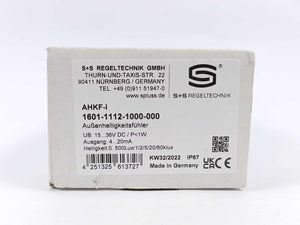 S+S REGELTECHNIK AHKF-I Outdoor light intensity sensor 1601-1112-1000-000