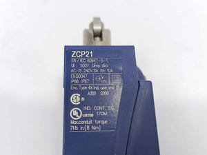 TELEMECANIQUE XCKP2102P16 ZCP21 Limit Switch 8B-2022-W15 02176