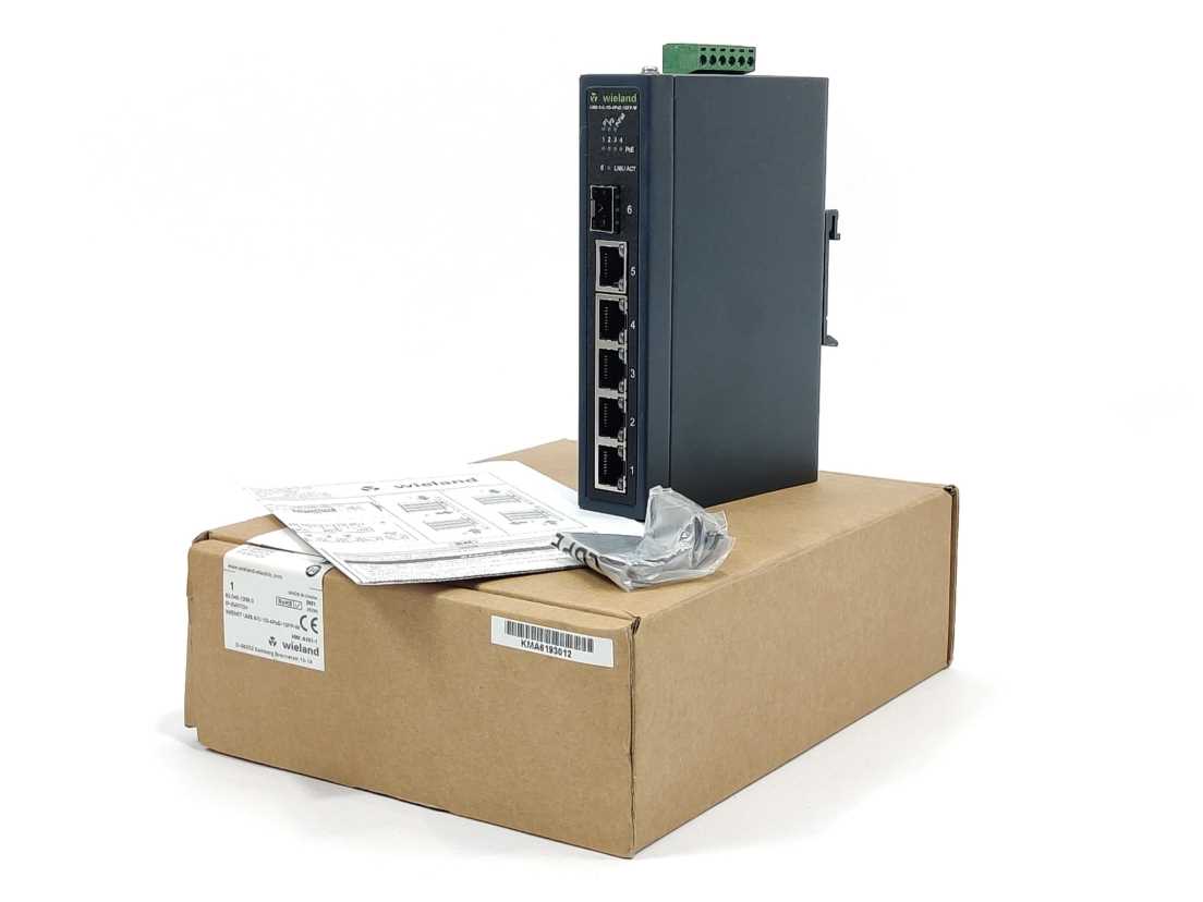 Wieland 83.040.1268.0 IP switch WIENET UMS 6-C-1G-4PoE-1SFP-W