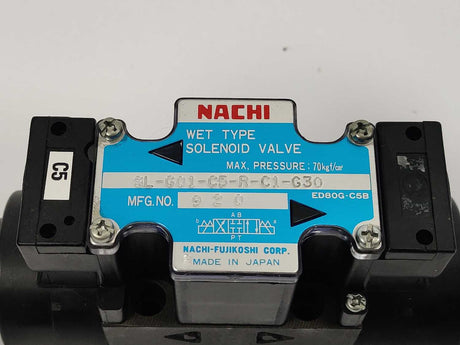 NACHI-FUJIKOSHI SL-G01-C5-R-C1-G30 ED80G-C5B WET TYPE SOLENOID VALVE