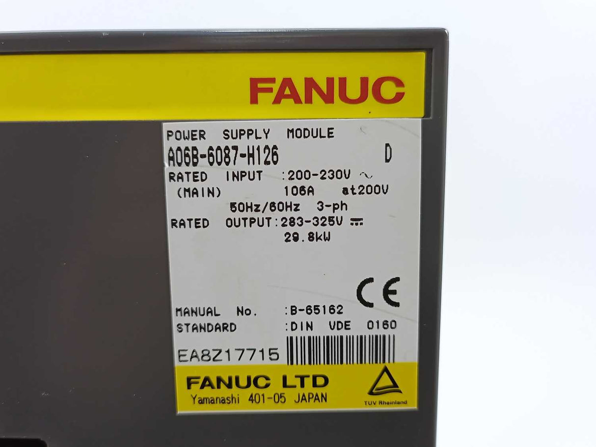 Fanuc A06B-6087-H126 Power Supply Module