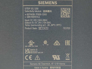 Siemens 6EP4438-7FB00-3DX0 SITOP SEL1200 Selectivity Module