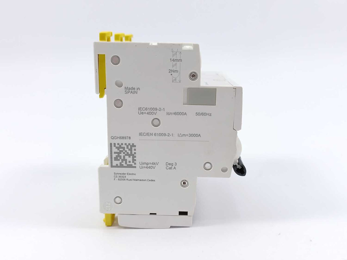 Schneider Electric A9DC3710 Acti9 iCV40N RCCB w/ Overcurrent Protection (RCBO)