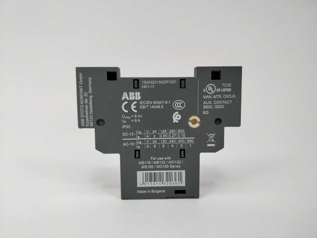 ABB 1SAM201902R1001 Auxiliary Contact 2pcs. sold together