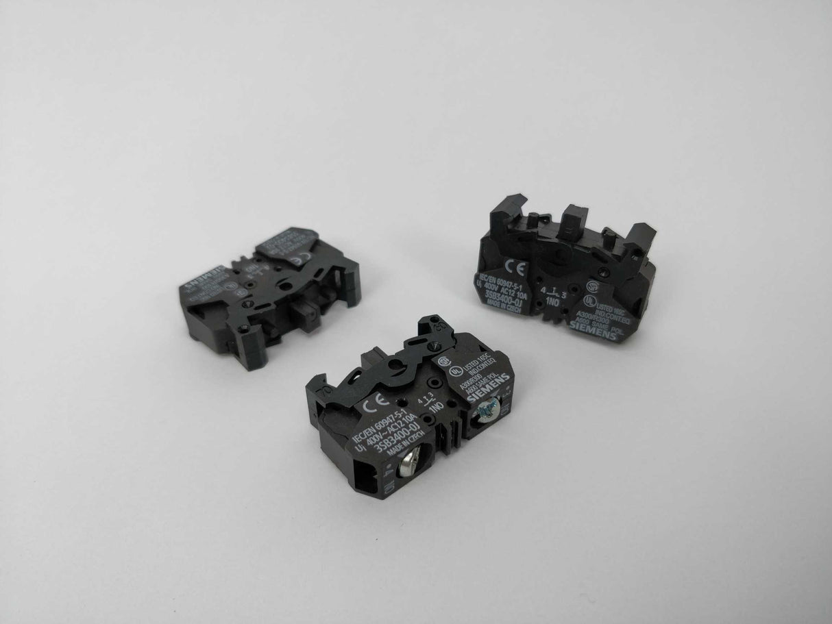 Siemens 3SB3400-0J Contact Block - 1NO 3 Pcs.