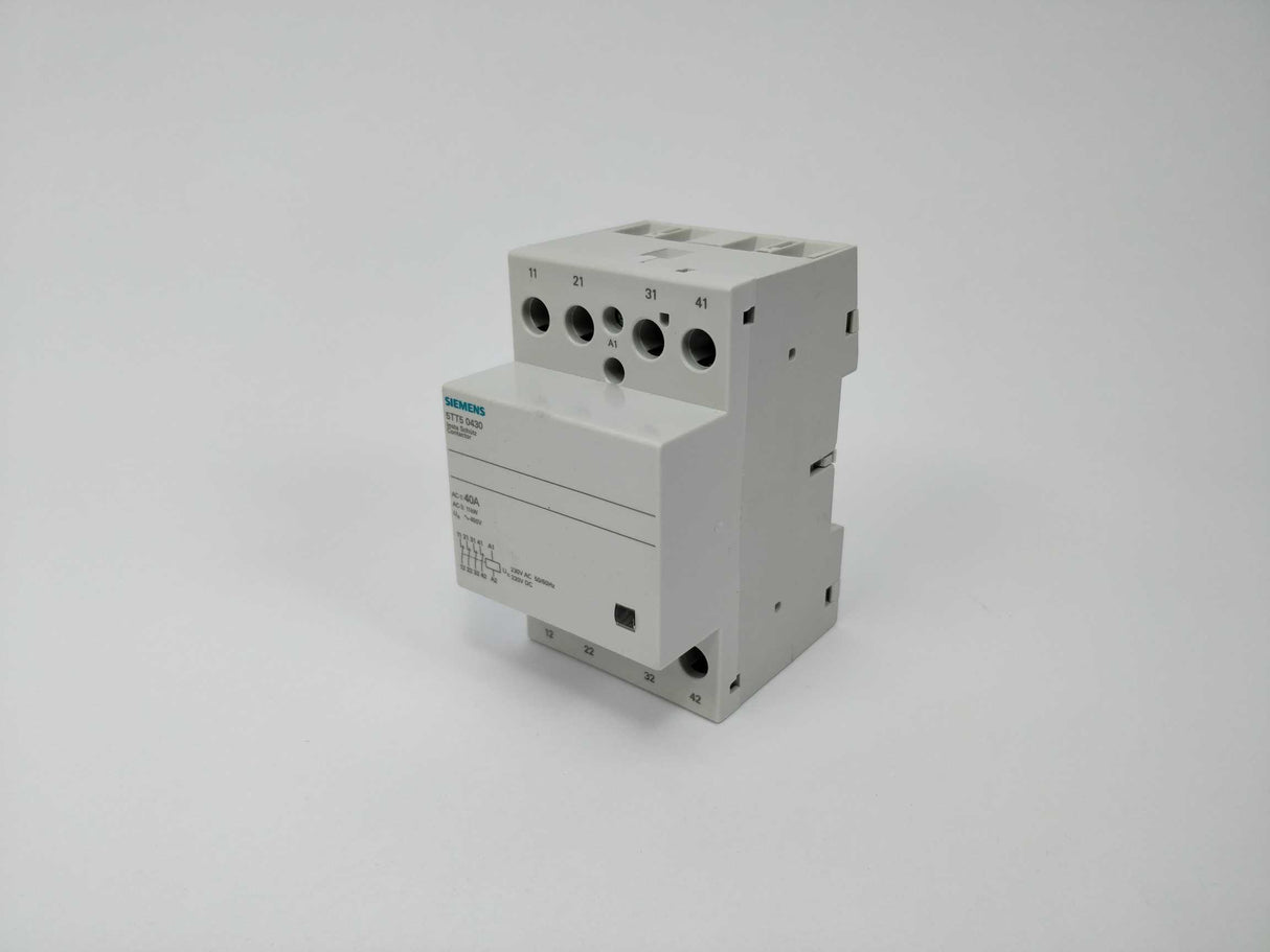 Siemens 5TT50430 INSTA Contactor 40A, 4NC 230V AC/DC coil