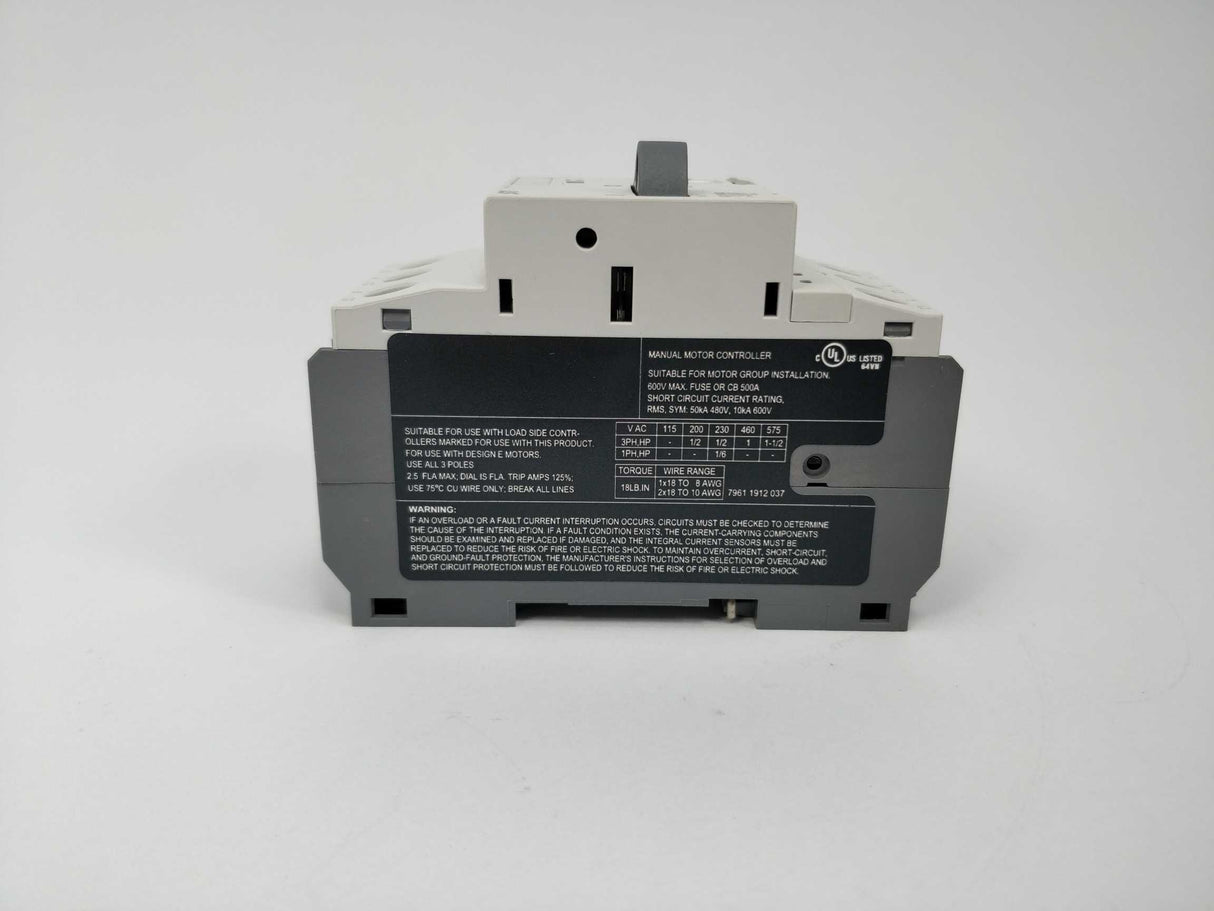 LS Industrial systems MMS-32S Manual motor starter, 200in stock