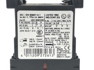 Siemens 3RT1015-1JB42 SIRIUS DC17 Power contactor