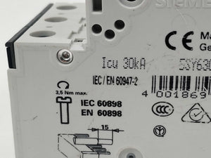 Siemens 5SY6306-6 Miniature circuit breaker 400 V B6