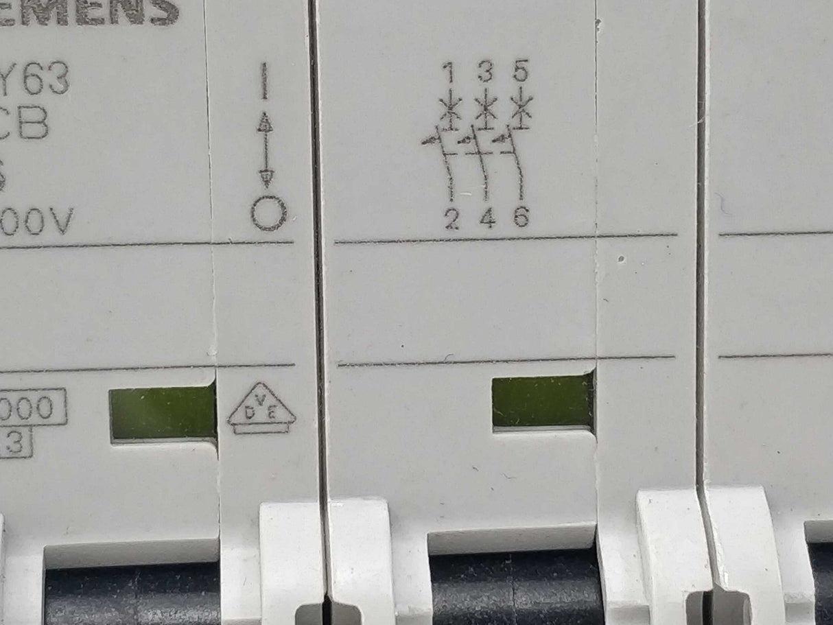 Siemens 5SY6306-6 Miniature circuit breaker 400 V B6