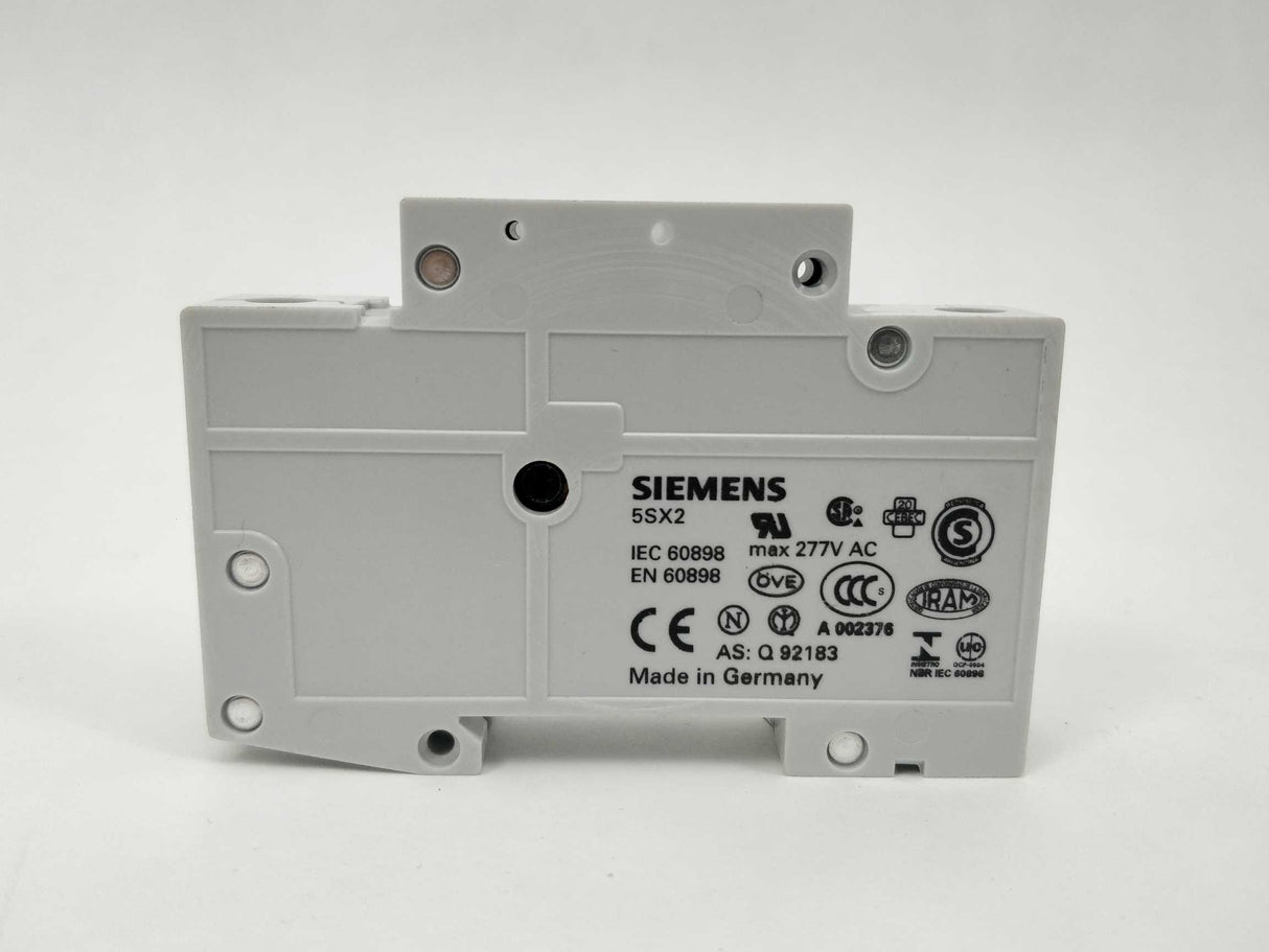 Siemens 5SX21 Miniature circuit breaker C6. 2 Pcs