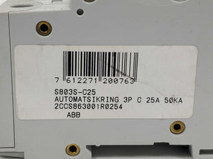 ABB 2CCS863001R0254 S803S-C25 Circuit breaker 690V